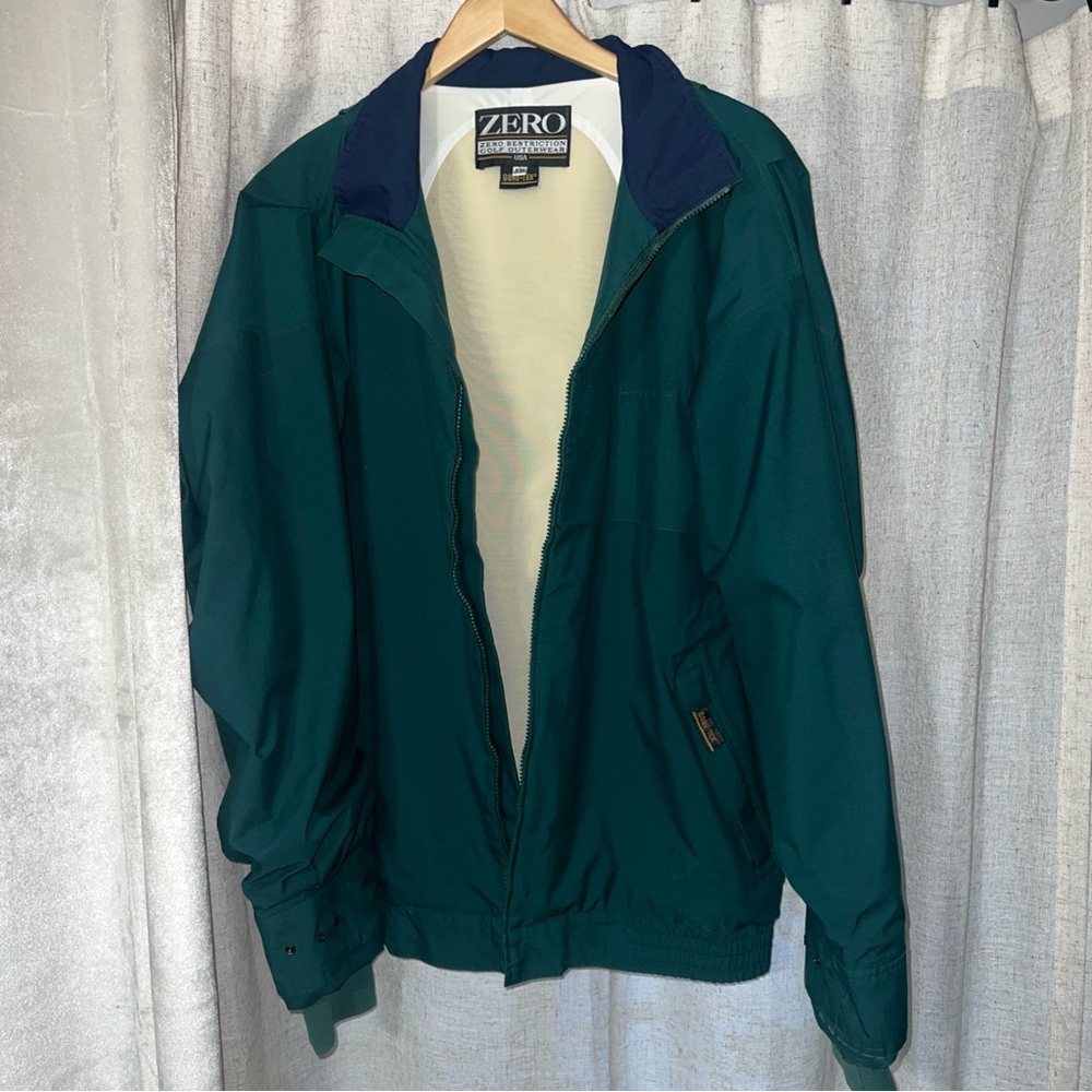 Zero Restrictions Golf Jacket Mn’s 2XL Green GORE-Tex/XL Pants
